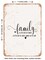 DECORATIVE METAL SIGN - Family a Little Bit of Crazy a Little Bit of Loud a Whole Lot of Love - Vintage Rusty Look